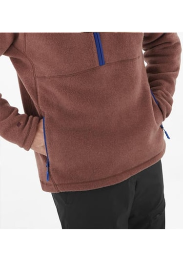 Salomon C22840 Chroma Fleece Pullov Hz Erkek Polar - Kırmızı Kırmızı