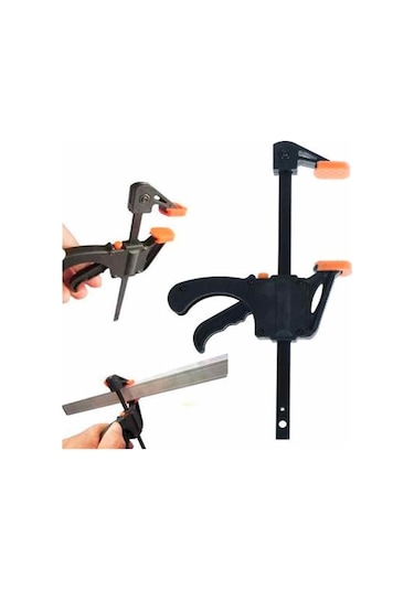 Jms F Tipi Kelepçe Hızlı Cırcır Serbest Bırakma Hızı Sıkma Ahşap Marangoz Aracı