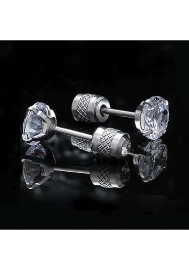 Titanyum Küpe, Hassas Kulaklar İçin Kübik Zirkonya İle Diğer Çok Renkli