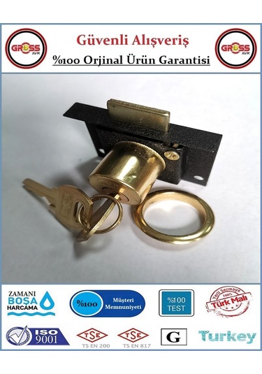 Drawer Lock Çekmece Kilidi 303 - Siyah