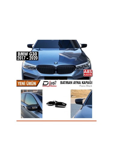 Bmw G30 Yarasa Ayna Kapağı Piano Black Parlak Siyah