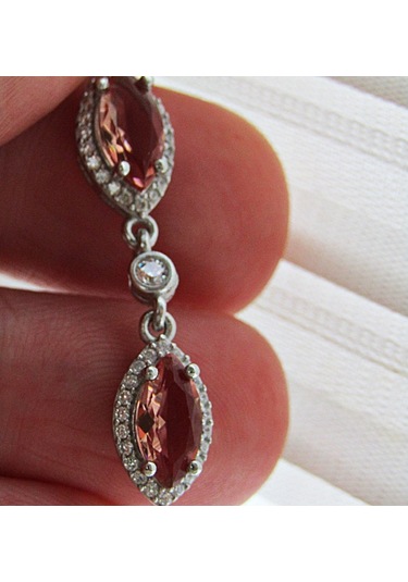 Zultanit Taşlı Gümüş Oval Mekik Damla Kadın Kolye Küpe Seti