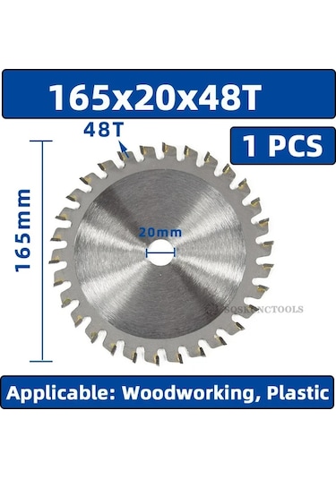 Slugb Çap 115mm 40 Diş Tct Daire Testere Bıçağı Açı Öğütücü Testere Diski 165x20x48t