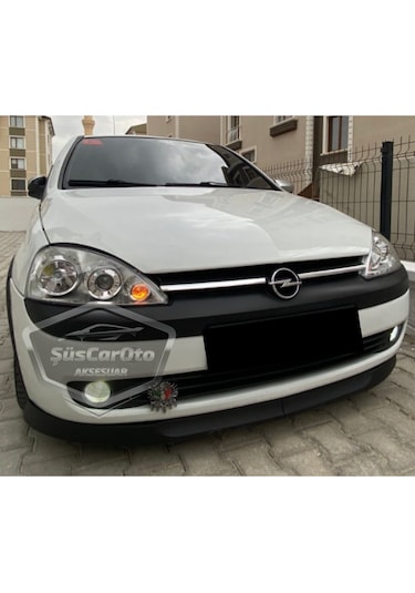 Opel Corsa C 2000-2006 Uyumlu Üniversal Astra H Lip Esnek Ön Lip 2 Parça Tampon Altı Dil Karlık Ön Ek 00 Şüscaroto Aksesuar