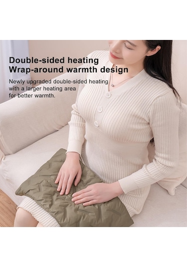 Çok Fonksiyonlu Aşağı Pamuk Susuz Elektrikli Isıtma El Isıtıcı Çantası Turuncu