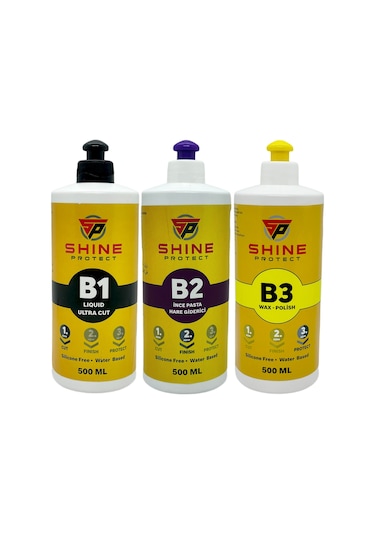 Shine Protect Pasta Cila Hare  3'lü Set Menşei Almanya 500 ML Set B1-B2-B3