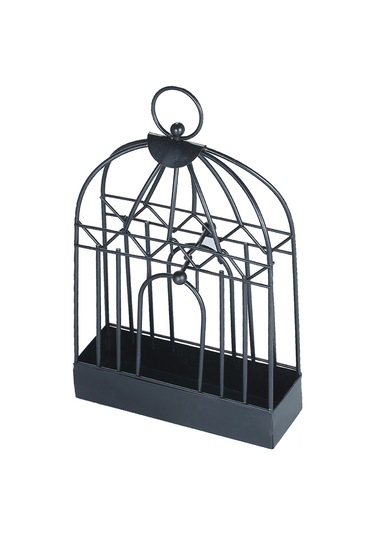 Monyee Siyah Metal Kuş Kafesi Desenli İç Mekan İçin Mosquito Coil Tutucu - Otel, Ev, Salon, Yatak Odası Uygun Diğer