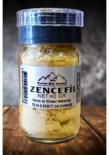 Doğal Öğütülmüş Zencefil Tozu 40 Gr