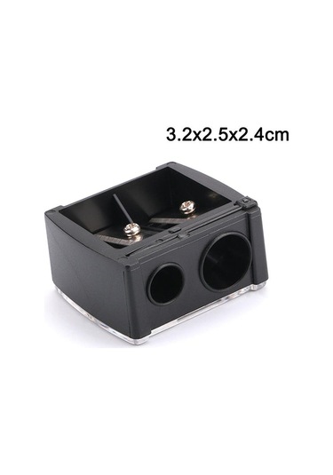 Kaş Dudak Kalemi Eyeliner Kalemi İçin Çift Delikli Ruj Kalemtıraş