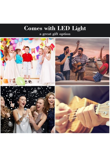 Reedark Kablosuz El Mikrofonu - Usb Şarjlı, Parti Ve Ev Kullanımı İçin Taşınabilir Mikrofon Hoparlör