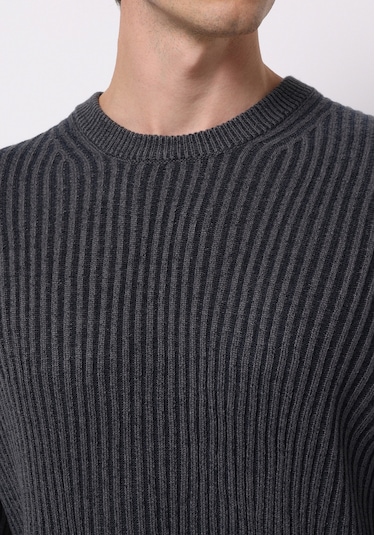 Colins Regular Fit Yuvarlak Yaka Jakarlı Erkek Lacivert Kazak Cl1076733 Q1.v2 Nav Lacivert