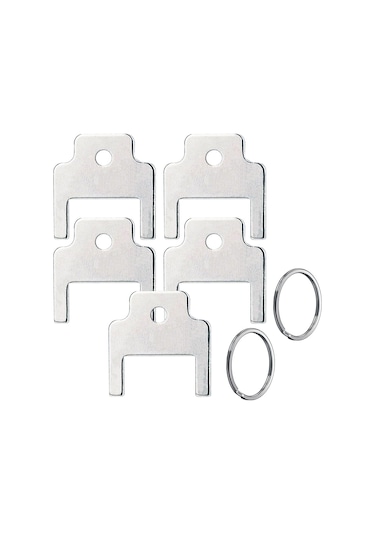 Xurunkeji 770301 Kimberly Clark Evrensel Dağıtıcılar İçin Kağıt Havlu Dağıtıcı Anahtarı, 5'li Paket Gümüş