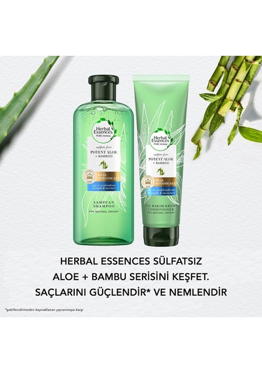 Herbal Essences Sülfatsız  Güç ve Nem Aloe + Bambu  Şampuan Saç Bakım Kremi 275 ML