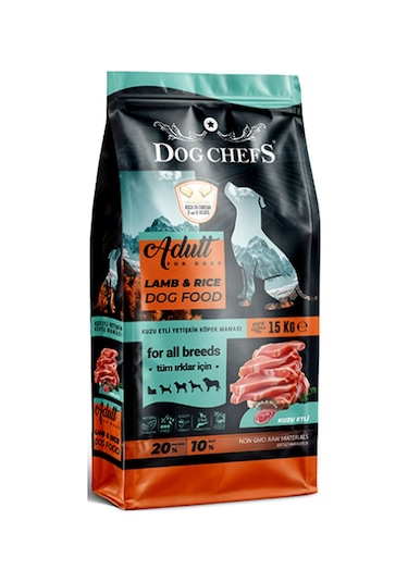 Dog Chefs Kuzu Etli ve Pirinçli Yetişkin Köpek Maması 15 KG