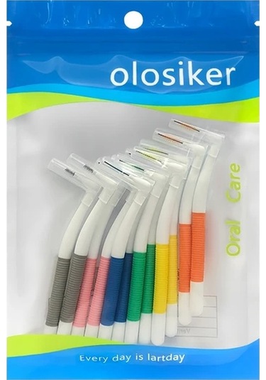 Willowhaven 12 Parça Çift Renk Paslanmaz Çelik L Şekilli Diş Arası Fırçası 6 Boy