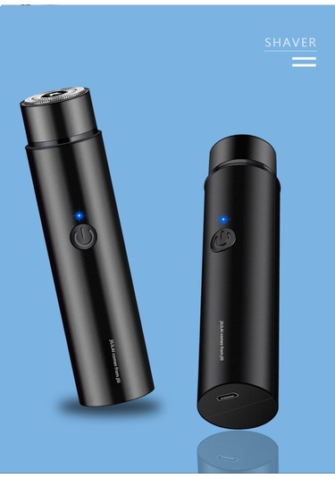 Taşınabilir Mini Elektrikli Tıraş Makinesi, Şarjlı Mavi