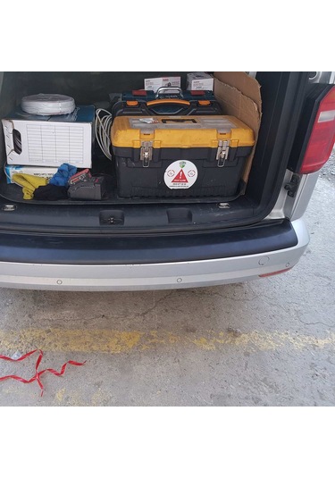 Cappafe Volkswagen Caddy Arka Tampon Eşiği Koruma (abs) Mat Siya N11.652