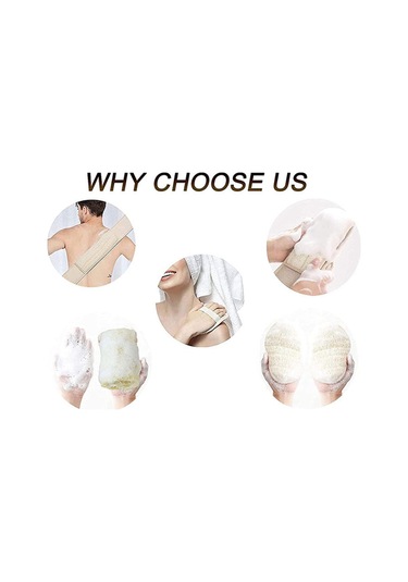 Homyl 2 Adet Lif Kabağı Geri Scrubber / Vücut Pad Yeniden