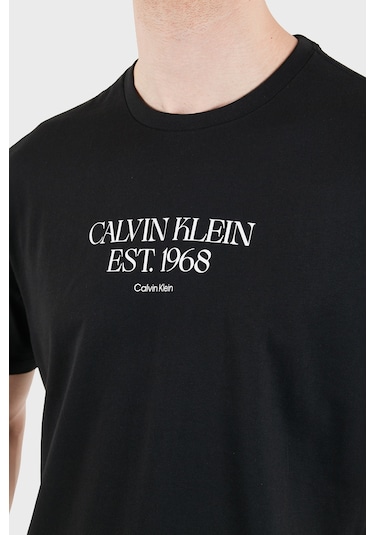 Calvin Klein Erkek T Shirt Lv14rf804g Ub1 Siyah