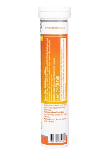 Vitamin C Çinko Vitamin D3 Portakal Aromalı Efervesan Tablet 5 x 20 Adet 