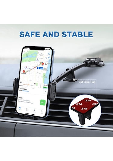 40cm Vantuzlu Otomatik Kilitlenen Telefon Tutacağı / Syte192