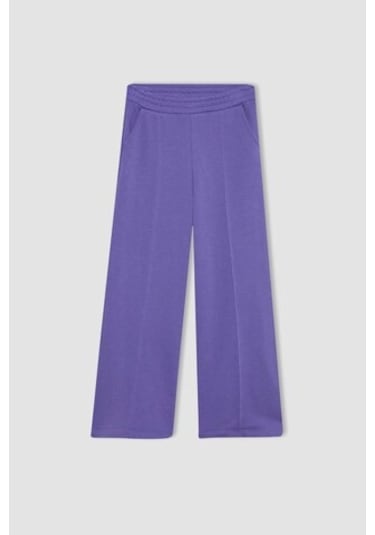 DeFacto Kız Çocuk Wide Leg Pantolon B7784A8NSPR320 Mor
