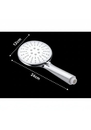 Nirvana 3 Farklı Püskürtmeli Masaj Etkili - Dayanıklı Paslanmaz El Duşu Seti Krom