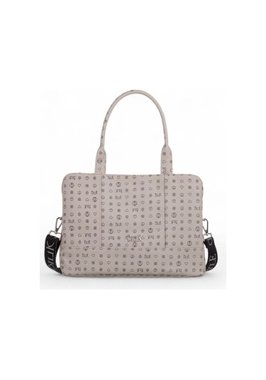 Bilik Deri Monogram Gri Kadın Omuz Çantası Dlr 122-mn Gri
