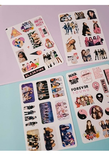 Black Pink Etiket Sticker Set