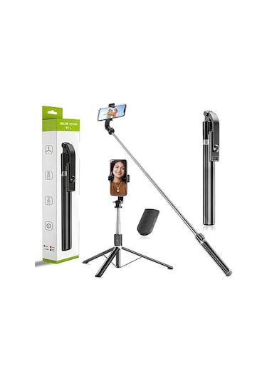 3in1 Bluetooth Kumandalı Ayaklı Selfie Çubuğu Tripod 170 Cm