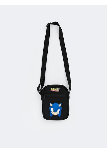 Lc Waikiki Siyah Sonic Baskılı Erkek Çocuk Omuz Çantası