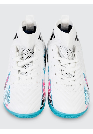 Civil Sport Erkek Çocuk Halı Saha Ayakkabı 31-35 Numara Beyaz-turkuaz Beyaz-turkuaz Beyaz - Turkuaz