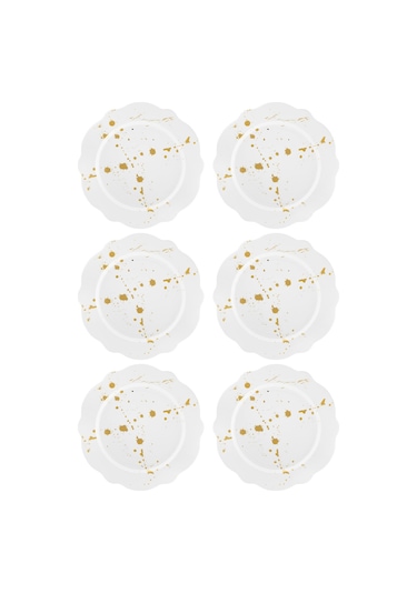 The Mia Splash Pasta Tabağı 6 Parça 21 Cm