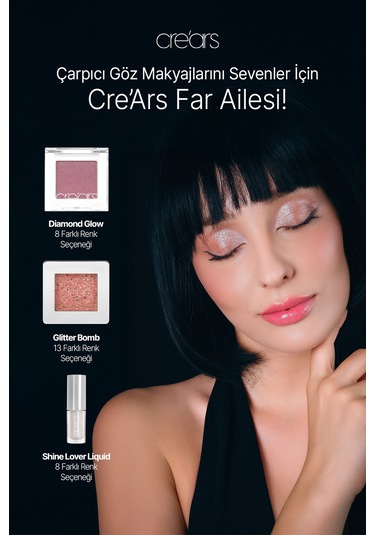 Yoğun Işıltılı Jel Yapılı Tekli Far Cre'ars Diamond Glow Eyeshadow 04 Beige Diamond 16619143