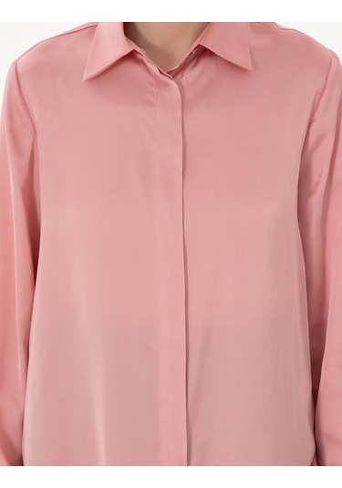 Pierre Cardin Kadın Pudra Gömlek Desenli 50313588-vr042 Pudra