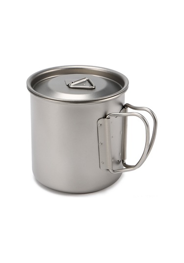 Dianziye Titanyum Bardak 400ml - Hafif Ve Dayanıklı, Ev Ve Doğa Aktivitesi İçin Kamping, Yürüyüş, Piknik Gümüş