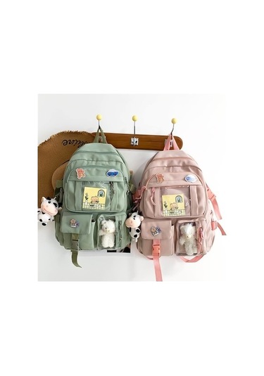 Maoyaya Yeni Küçük Ve Taze Oxford Kumaş Okul Çantası, Kırmızı İçin Pink