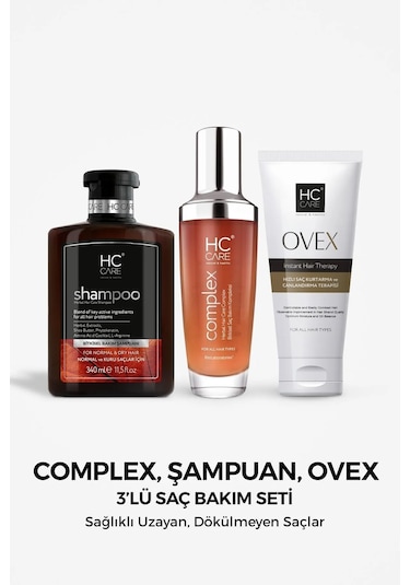 Hc Care Complex Bitkisel Saç Bakım Seti