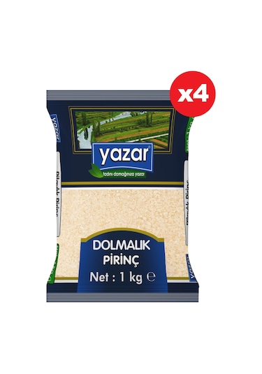 Yazar Dolmalık Pirinç 4 x 1 KG