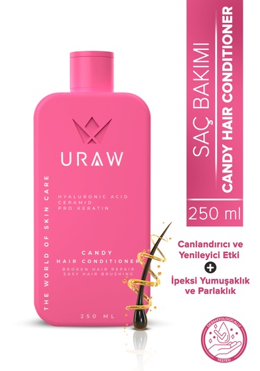 Uraw Keratin Ve Hyaluronik Asit Saç Kremi 250 ML