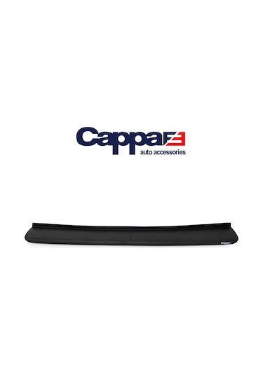 Cappafe Peugeot Rifter Arka Tampon Eşiği Koruma Mat Siyah Abs