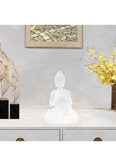 Opulentliving Reçine Buda Heykeli, Zen Feng Shui, Ev Dekorasyonu, Meditasyon, Yoga Stüdyosu, Hediye Stil B