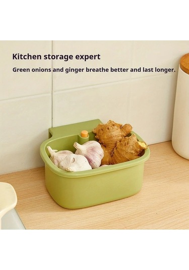 Dashanshop Yeşil 1 Adet Büyük Çok Amaçlı Askılı Kare Lavabo Filesi, Mutfak & Banyo Drenaj Sepeti Yeşil