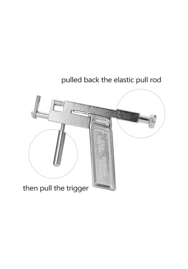 Moveevo Stainless Steel Kulak Delme Makinesi + 49 Çift Küpe Seti - Ağrısız Kulak Delme Aleti Diğer