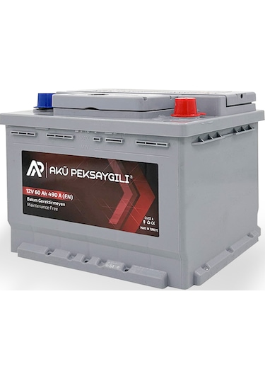 Akü Peksaygılı 12V 60 Ah Akü - Yeni Üretim