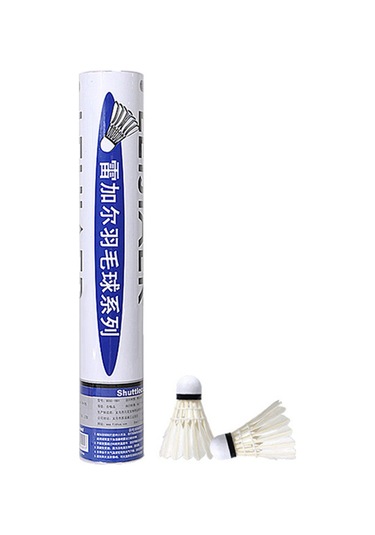 Geeksen Leıjıaer Profesyonel/başlangıç Seviyesi 12 Adet Toptan Badminton Topu - Dayanıklı Tüylü, Hızlı Ve Rüzgar Direncili, İç/ön Dış Kullanım