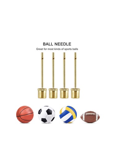 Qingmipy 21 Parça Bakır Lastik Valf Adaptör Seti - Bisiklet, Futbol, Basketbol, Yüzme Halka Ve Havlu Yatağı İçin Enflasyon Aleti Altın