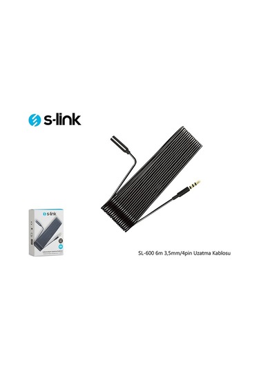 S'link Sl 600 6M 3.5Mm 4Pin Uzatma Kablosu