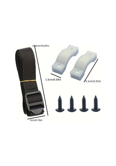 Dashanshop Ağır Hizmet Tank Bağlama Kelepçesi 1set Ayarlanabilir Sağlam Sabitleme Rv Tekne Kamyon