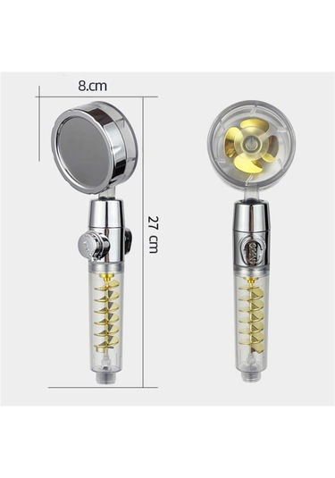 Qianfan Serinletici Sağanak Yağmur Etkili El Duşu Siyah